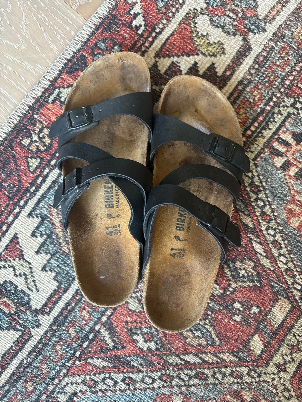 Birkenstock Black Triple-Strap Sandals - Picture 3 of 4
